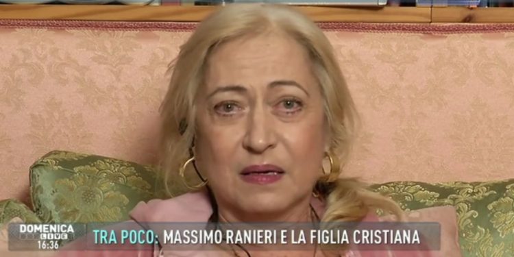 Franca Sebastiani ex compagna di Massimo Ranieri (Foto Domenica Live 2015)