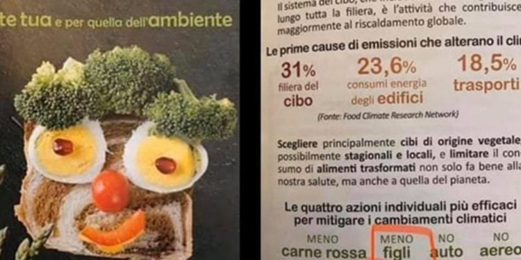 Cremona, volantino choc: "Meno figli per il clima"