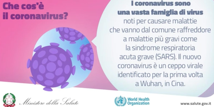 Coronavirus, i consigli del Ministero della Salute