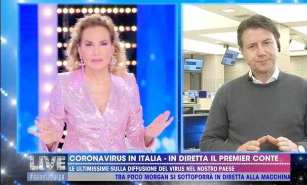 Barbara D'Urso e il Premier Conte