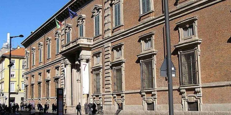 Il palazzo di Brera a Milano, sede dell’Istituto Lombardo Accademia di Scienze e Lettere