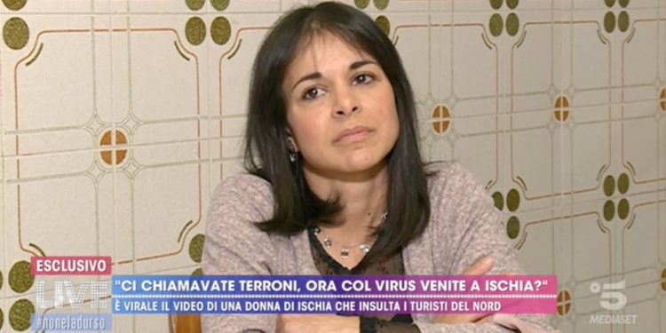 Teresa, donna di Ischia che ha insultato turisti Nord