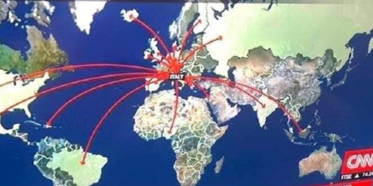 Mappa Cnn coronavirus Italia