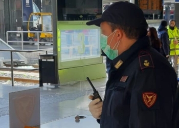 Coronavirus, controlli Polizia in stazione (Foto: Polfer)