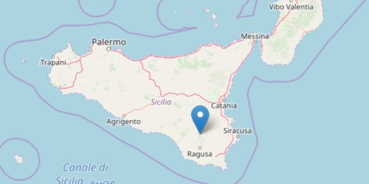 Terremoto in provincia di Ragusa (Ingv)