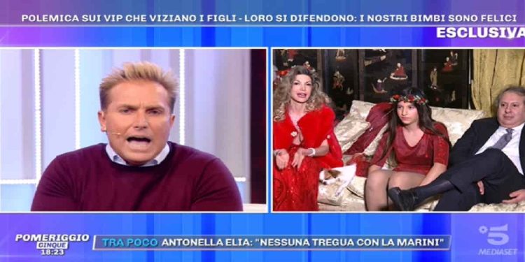 Pasquale Laricchia e Maria Monsè, lite a Pomeriggio 5 - Screenshot da video