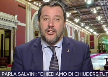 Matteo Salvini a La Vita in Diretta