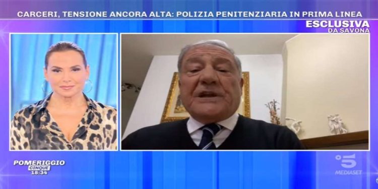 Barbara D'Urso Vs Segretario Capece a Pomeriggio 5