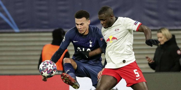 Dayot Upamecano, difensore francese del Lipsia (Foto LaPresse)