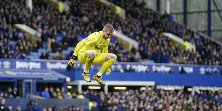 Jordan Pickford, portiere dell'Everton (Foto LaPresse)