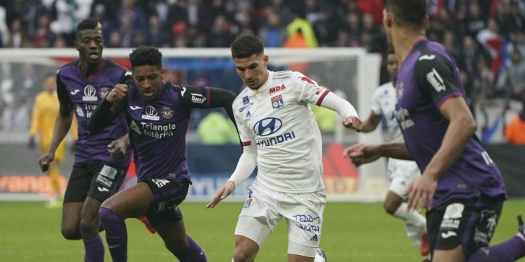 Calciomercato Milan - piace Aouar del Lione (Foto LaPresse)