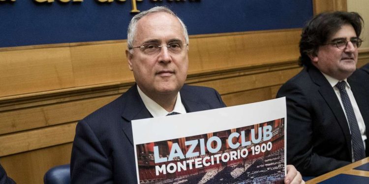 Calciomercato - Claudio Lotito, presidente della Lazio (Foto LaPresse)