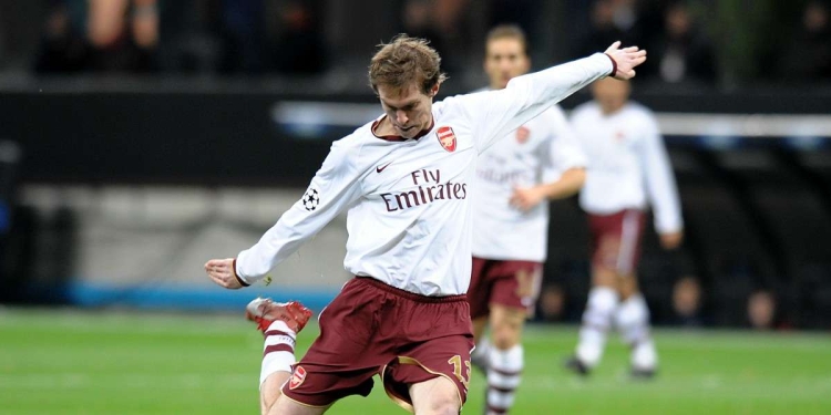 Alexandr Hleb ai tempi dell'Arsenal (Foto LaPresse)