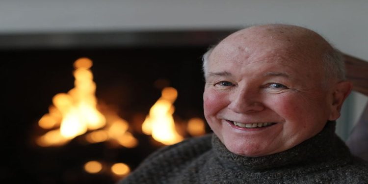 NEW YORK, NEW YORK--MARCH 02:  Playwright Terrence McNally appears in a portrait taken in his home on March 2, 2020 in New York City. (Photo by Al Pereira/Getty Images)