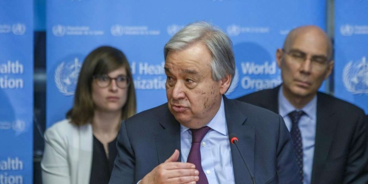 Antonio Guterres, segretario generale dell'Onu (Foto LaPresse)