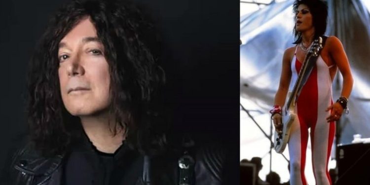 Alan Mirrell a sinistra, Joan Jett a destra