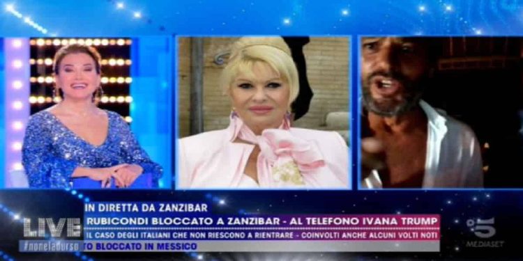 Ivana Trump e Rossana Rubicondi a Non è la D'Urso - Screenshot da video