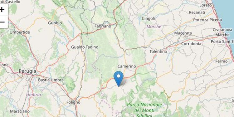 Terremoto oggi Marche (INGV)