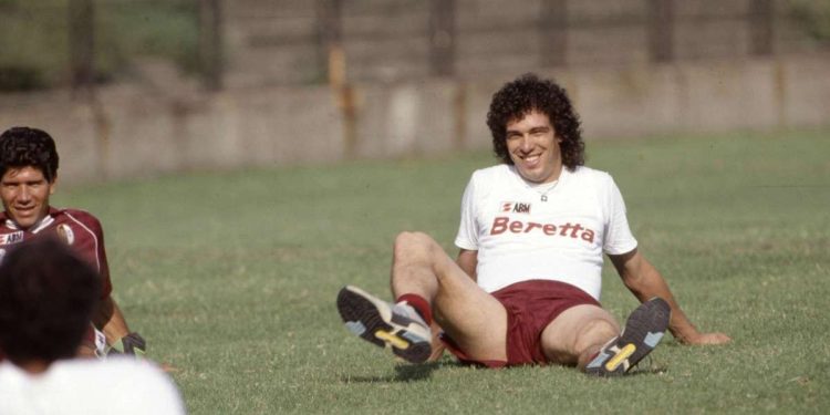 Walter Casagrande in allenamento con il Torino (Foto LaPresse)