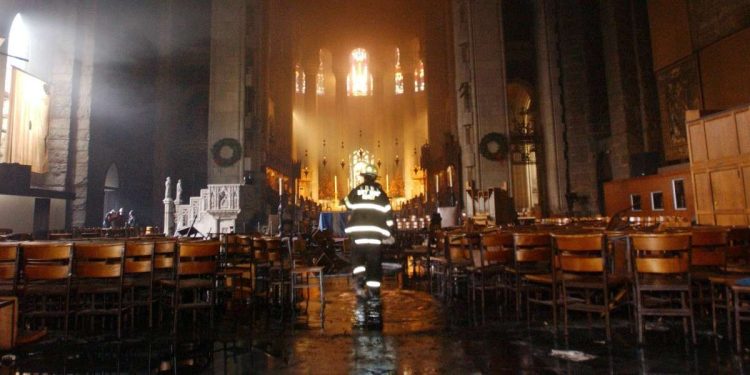 La Cattedrale di San Giovanni il Divino a New York (Foto LaPresse)