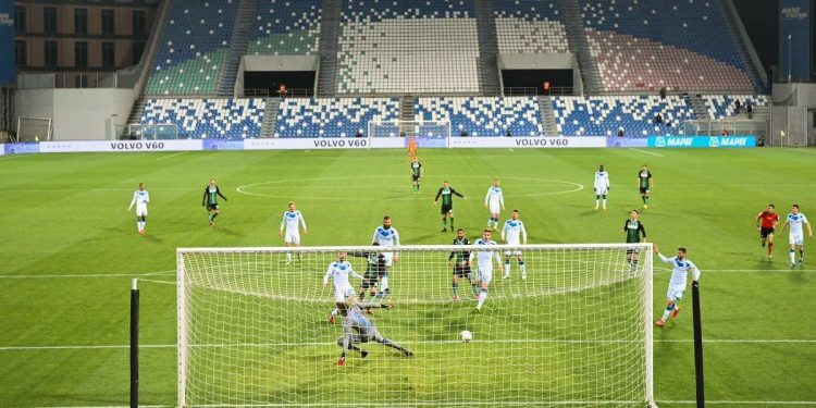 Sassuolo Brescia è l'ultima partita che si è giocata in Serie A (Foto LaPresse)