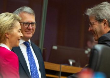 Gentiloni e Von der Leyen Unione Europea