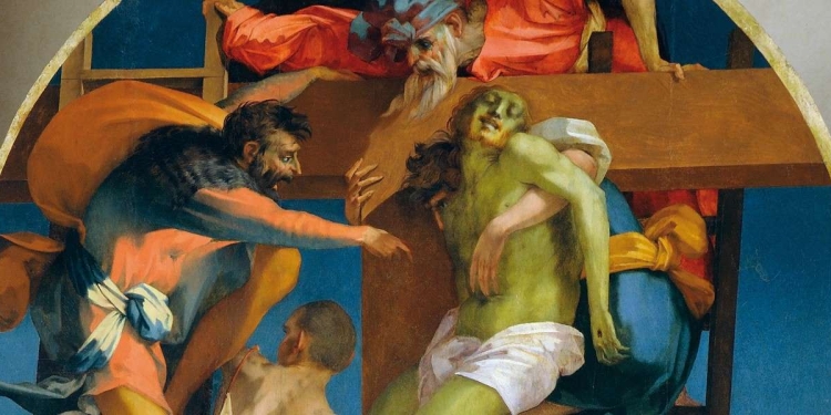 Rosso Fiorentino, Deposizione di Volterra (1521), particolare