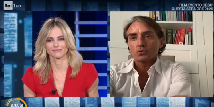 Roberto Mancini ospite di “Da noi…a ruota libera” con Francesca Fialdini