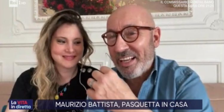 Maurizio Battista e Alessandra Moretti (Vita in Diretta)