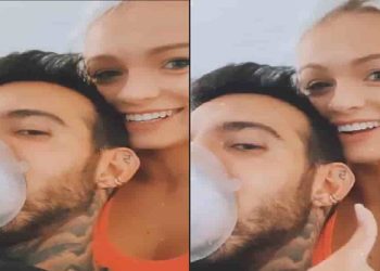 Lucas Peracchi e Mercedesz Henger su Instagram