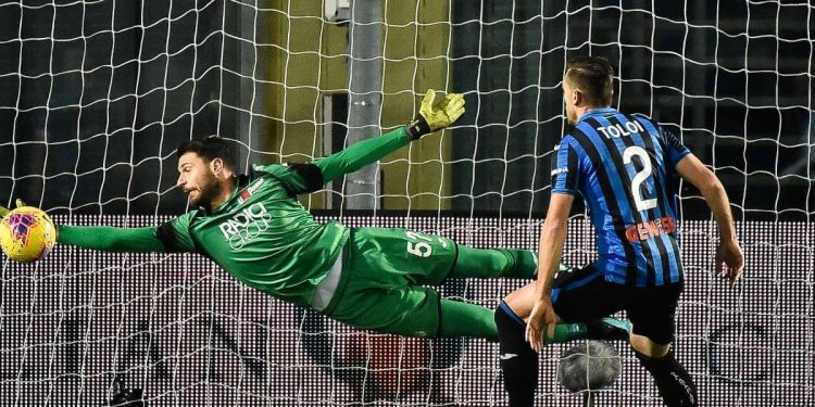 Marco Sportiello è tornato all'Atalanta dopo i prestiti a Firenze e Frosinone (Foto LaPresse)