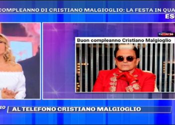 Cristiano Malgioglio in collegamento a Pomeriggio 5