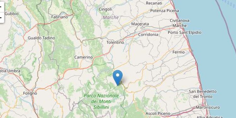 Terremoto oggi Fermo, Ingv