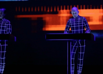 I Kraftwerk in concerto a Marsiglia (Foto LaPresse)