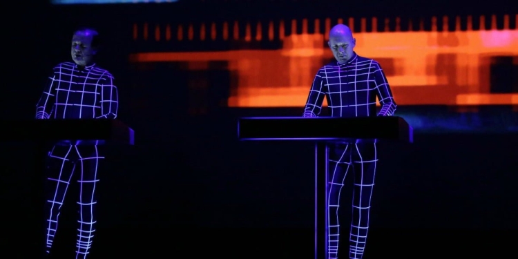 I Kraftwerk in concerto a Marsiglia (Foto LaPresse)