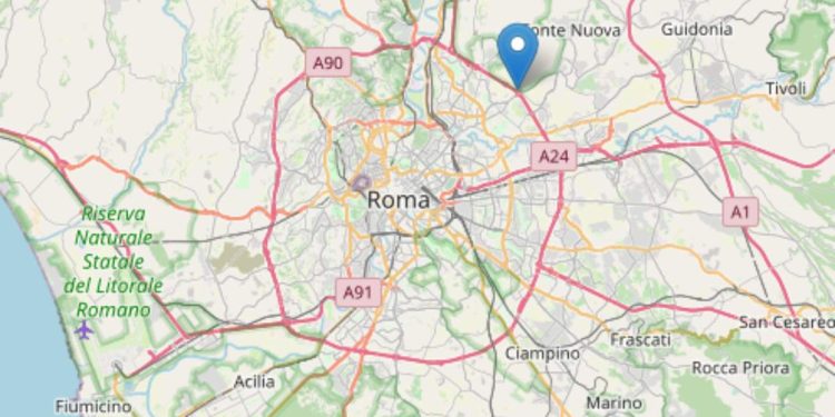 Terremoto Roma (Ingv)