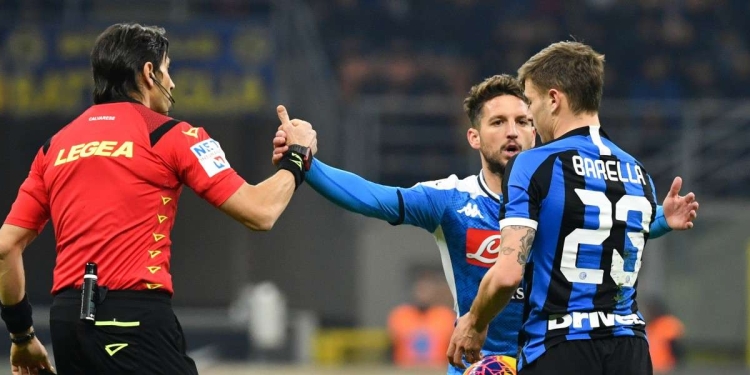 Mertens Barella Napoli Inter