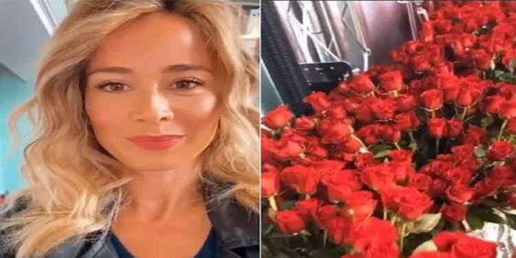 Diletta Leotta rose rosse