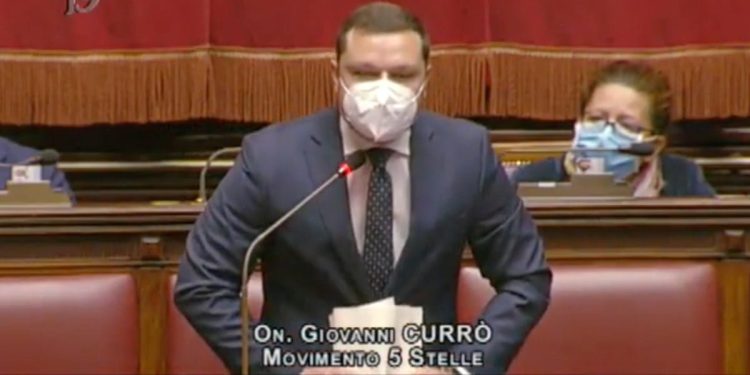 Giovanni Currò (M5s) alla Camera