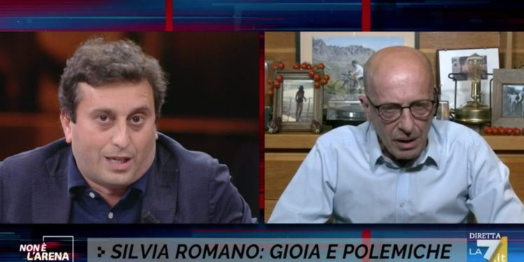 David Parenzo e Alessandro Sallusti a Non è l'Arena