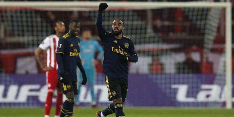 Video Arsenal Liverpool - Alexandre Lacazette, attaccante dell'Arsenal (Foto LaPresse)