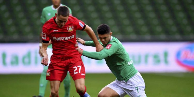 Florian Wirtz, il più giovane esordiente nella storia del Bayer Leverkusen (Foto LaPresse)