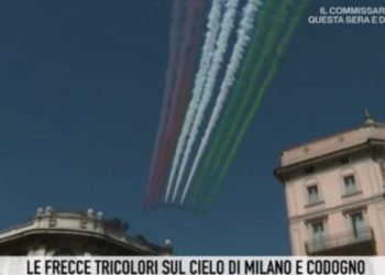 Frecce Tricolori a Codogno e Milano