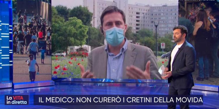 Carlo Serini, il medico anestesista a "La Vita in Diretta"