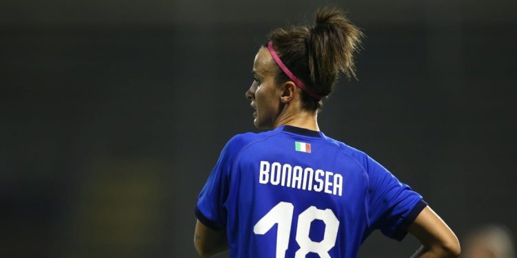 Barbara Bonansea, con la maglia della Nazionale Italiana (LaPresse)