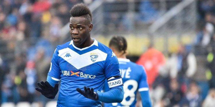 Mario Balotelli, 29 anni, prima stagione al Brescia (Foto LaPresse)