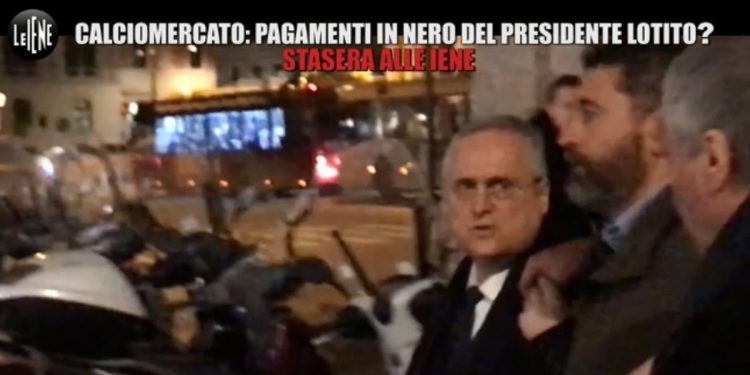 Caso Lotito-Zarate (foto Le Iene)