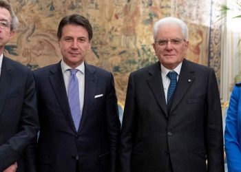 Conte, Mattarella, Azzolina e Manfredi