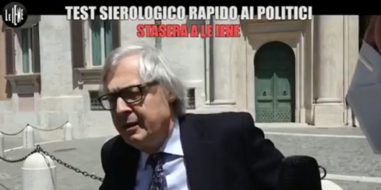 Test sierologico ai politici (foto Le Iene)