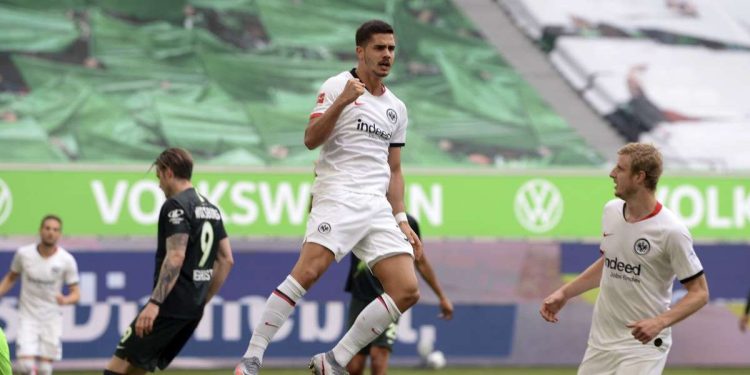 André Silva, in prestito all'Eintracht dal Milan (Foto LaPresse)